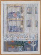 20 Fenster: Nr 17, 21 x 30 cm, Oel auf Karton